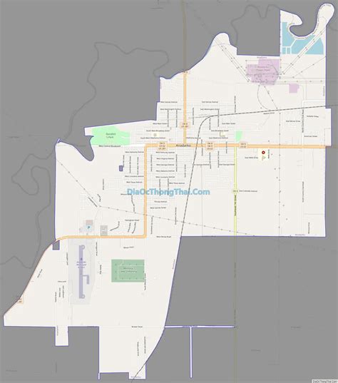 Map of Anadarko city - Thong Thai Real