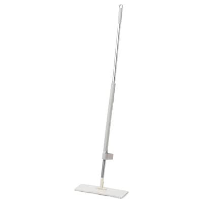 PEPPRIG squeeze-clean flat mop, grey, 12x37 cm (4 ¾x14 ½") - IKEA
