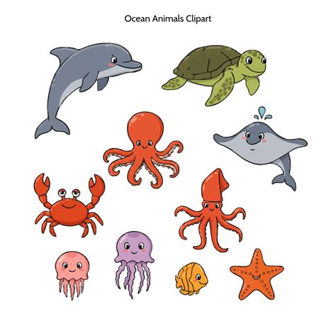 Clipart Ocean Animals