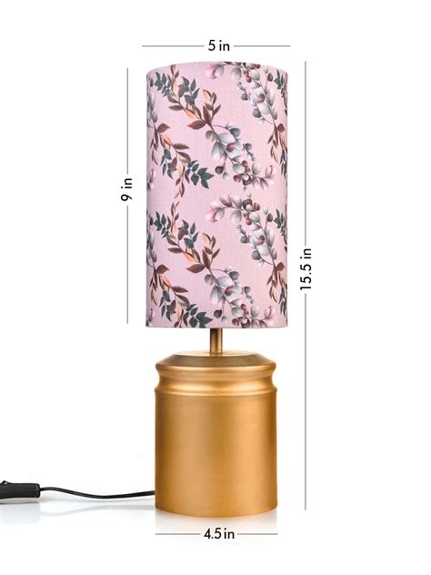 Get Metal Golden Table Lamp with Creeper Print Shade - Shop Now – Green ...