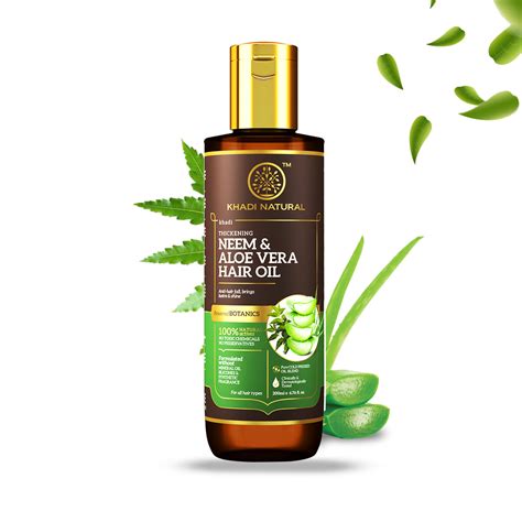 Khadi Natural Neem & Aloe Vera Hair Oil Mini