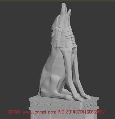 木雕塑狼人-3D打印模型下载-3D工场 3Dworks.cn