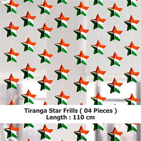 Buy House of Festivals Tiranga Design Star Shaped Frills Online at Best ...