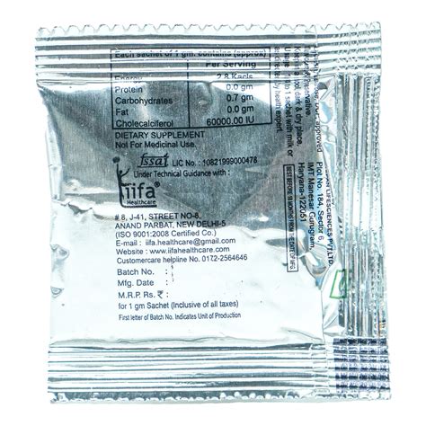 Calvic 60K Sachet 1 gm Price, Uses, Side Effects, Composition - Apollo ...