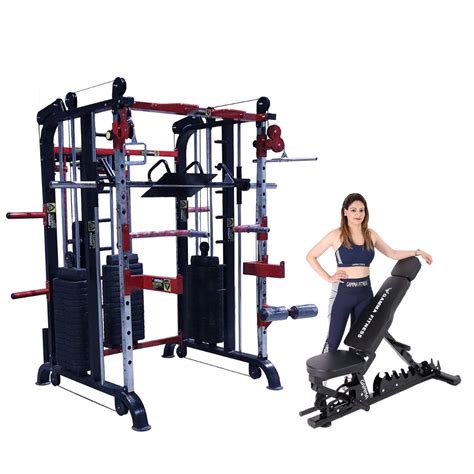 GAMMA FITNESS Steel Multi Home Gym FTS-108 - Functional Trainer with ...