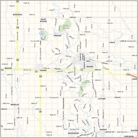 Sioux County Map, Iowa - US County Maps