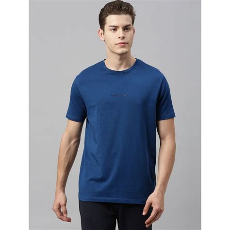 Buy Rare Rabbit Blue Printed T-Shirt Online