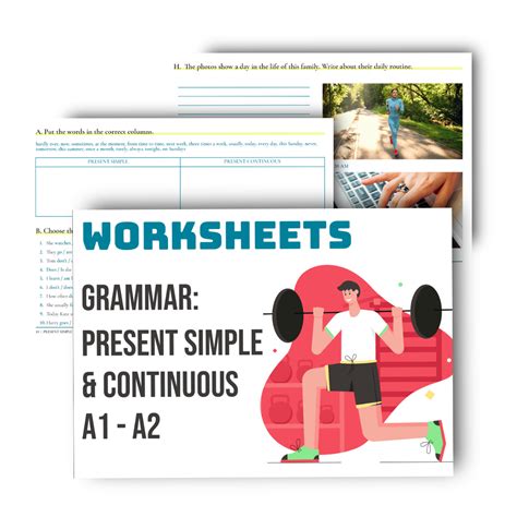 Image result for Present Simple vs Continuous Worksheet