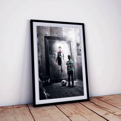 Cristiano Ronaldo CR7 Poster Framed Hard Work Pays Off Wall Art ...