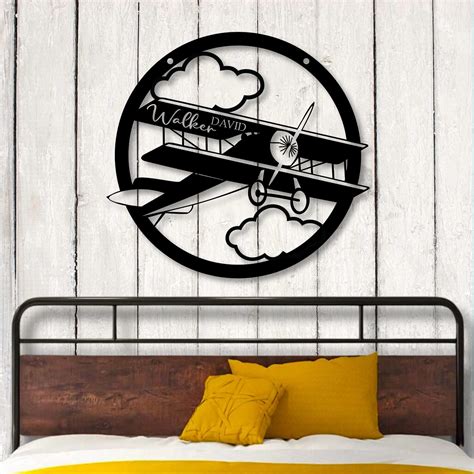 Airplane Bedroom Metal Sign | Amazing Faith Designs