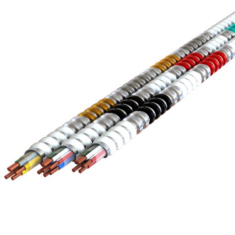 MC-Plus Cable 12/2 Phase (Black,Red), 12/2 Neutral (2 Whites), 12/1 ...