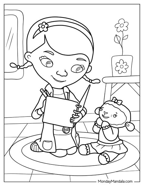 Doc Mcstuffins Lambie Kleurplaten Doc McStuffins: Coloring Pages