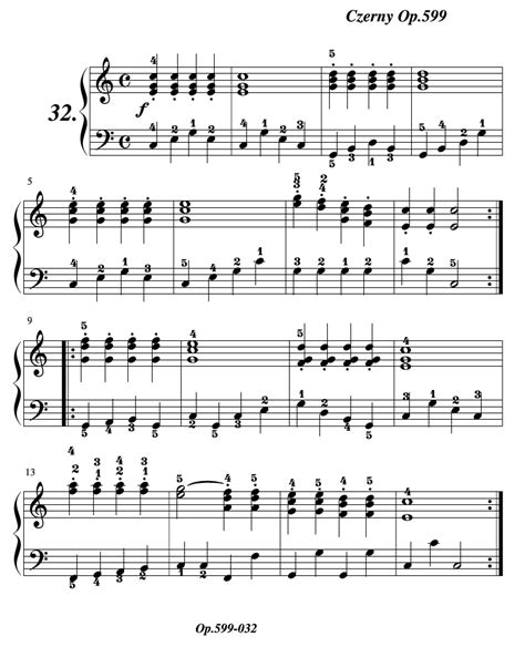 车尔尼599第19首曲谱及练习指导钢琴谱_器乐乐谱_中国曲谱网
