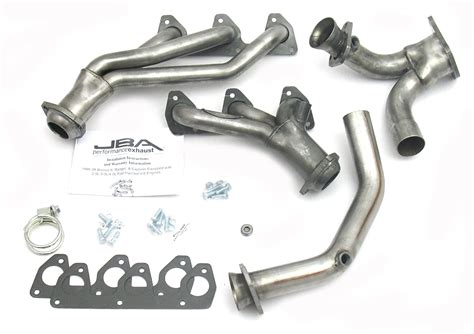 JBA 1646S 1-1/2" Shorty Stainless Steel Exhaust Header with Y-Pipe for ...