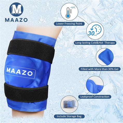 Buy Knee Ice Pack Wrap for Knee Pain Relief MAAZO Reusable Hot & Cold ...