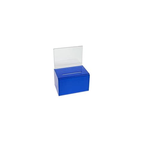 Buy Source One Small 5-Inch Wide Deluxe Oblong Donation Box with Ad ...