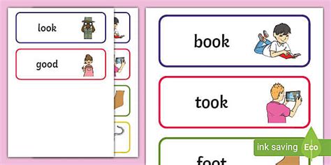 Oo Sound Word Cards 2