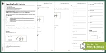 Expanding Brackets Worksheets | KS3 Maths | Beyond - Twinkl
