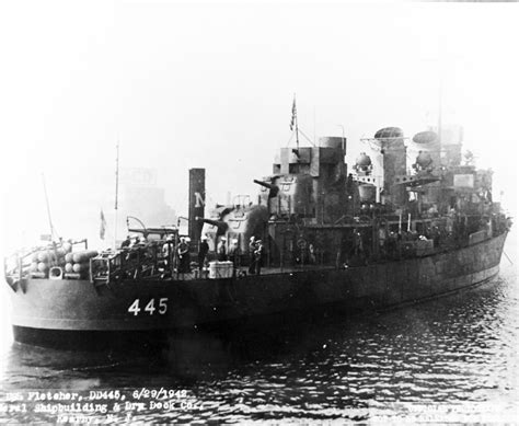 80-G-1049796: USS Fletcher (DD-445), July 1942