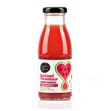 100% natural cold pressed watermelon juice from Greece - Melon Bros