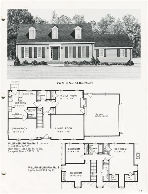 Williamsburg One Story Home Designs