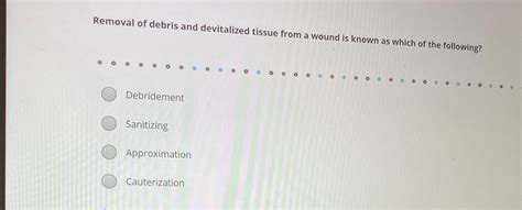 Image result for Devitalized Tissue Example