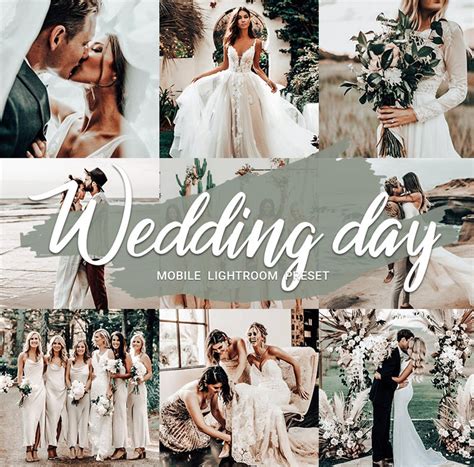 Wedding Day Mobile Lightroom Presets, Bride and Groom Filters ...
