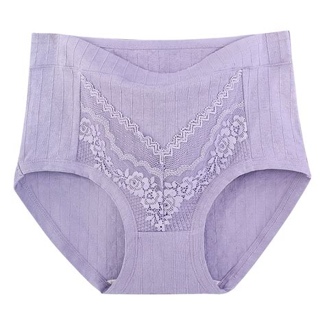 Odbmxy Cotton Womens Panties Plus Size Lace Seamless Womens Plus Size ...