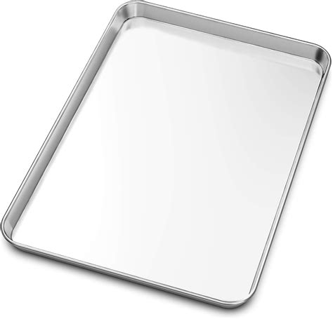 Baking Sheet, Stainless Steel Baking Pans Tray Cookie Sheet Toaster ...
