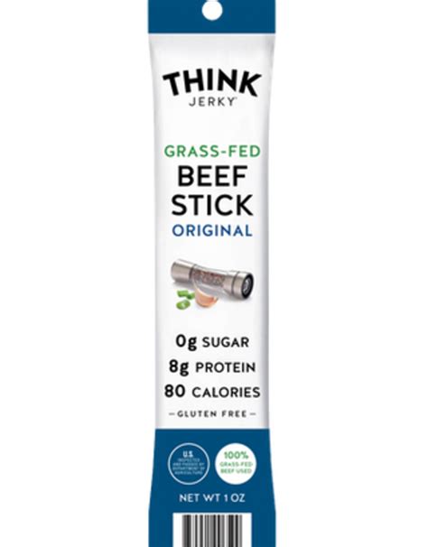 Think Jerky Grass-Fed Beef Sticks, Original, 1 oz - Wagon Wheel