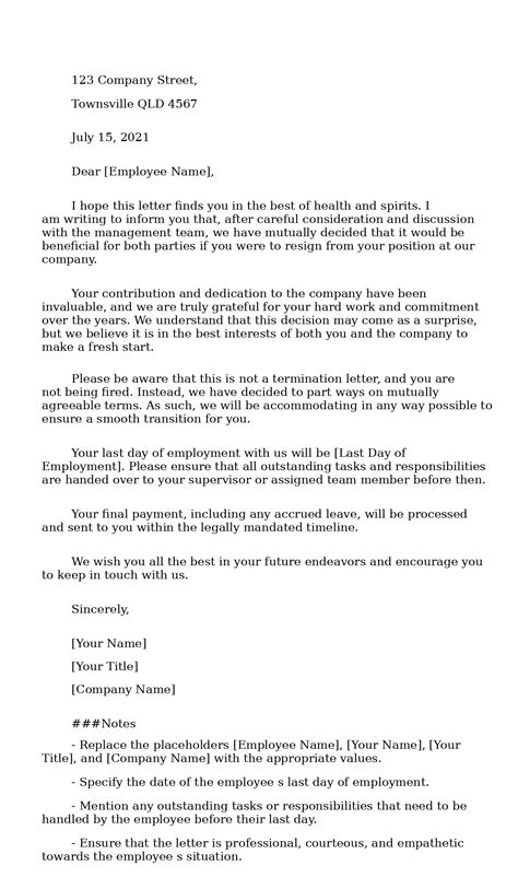 2 Examples of Relieving Letter Format For Employee