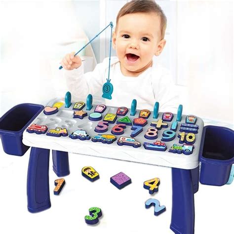 Kids Toddlers Education Table 5 in 1 Early Learning Shape Matching Mat