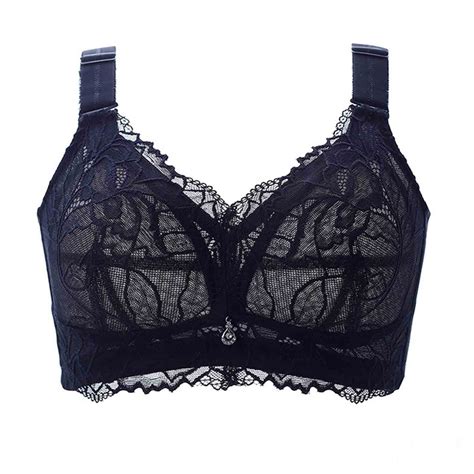 Bigersell Wireless Lace Bras for Women Full-Coverage Wireless Bra Push ...