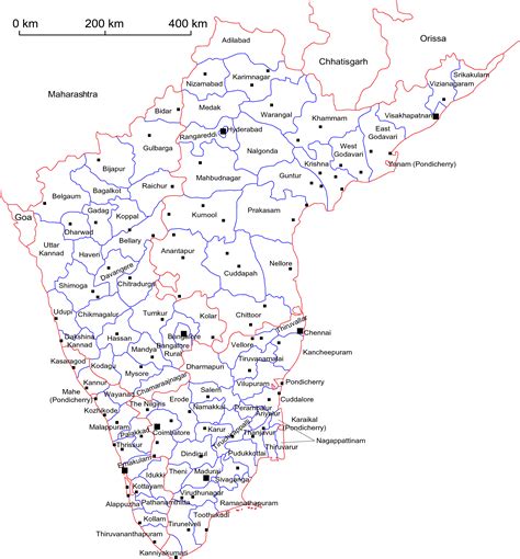 South India District Map at Ronda Guzman blog