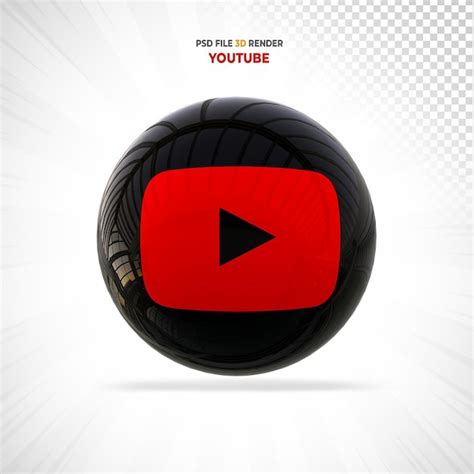 Logotipos de ícones de mídia social do Youtube | PSD Premium