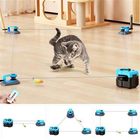 Amazon.com : AsFrost Upgraded Interactive Cat Toy for Indoor Cats, Auto ...