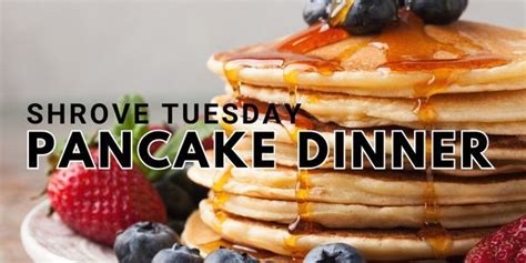 Shrove Tuesday Pancake Dinner, All Saints Anglican Church - Springfield ...