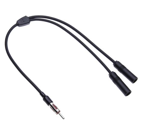 Keple Universal Dual Female DIN Antenna Splitter Cable, Vehicle Aerial ...