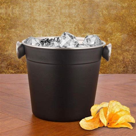 Ice Bucket-Black | Colored Ice Bucket Available In India At Best Price