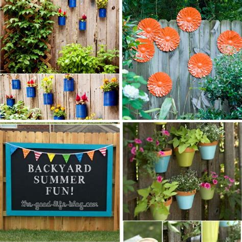 Pretty Ways To Decorate A Fence