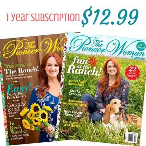 1 Year Pioneer Woman Magazine Subscription, $12.99 :: Southern Savers