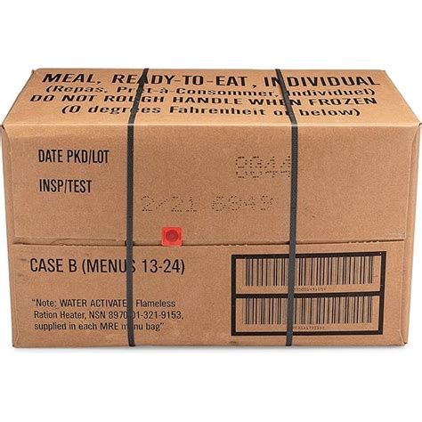 Military MRE Meals US Ready-to-Eat - Case Of 12 Genuine Survival Food ...