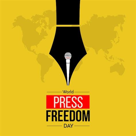 World press freedom day editorial illustration | Premium Vector