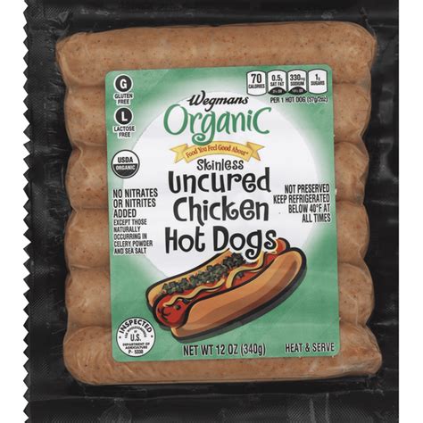 Wegmans Organic Food You Feel Good About Skinless Uncured Chicken Hot ...