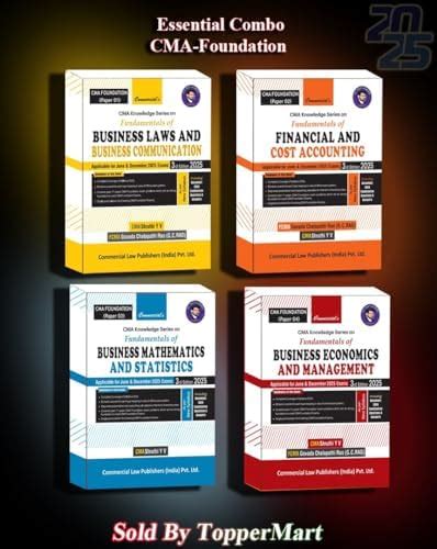 Buy Combo 4 Books set CMA Foundation by GC RAO APPLICABLE FOR june and ...