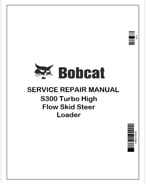 Bobcat S300 Turbo High Flow Skid Steer Manual PDF