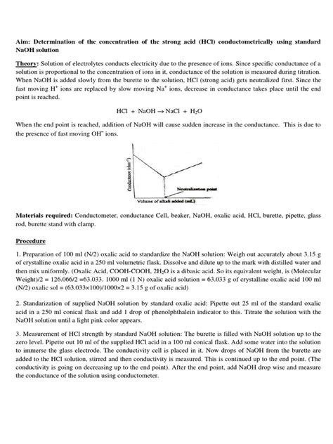 Image result for Conductometric Titration