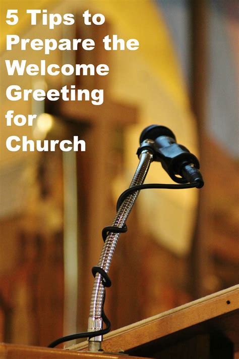 5 Tips for Crafting a Memorable Welcome Speech at Church
