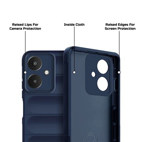 Soft Silicone Comfort Grip Back Cover Case For Redmi 13C 5G