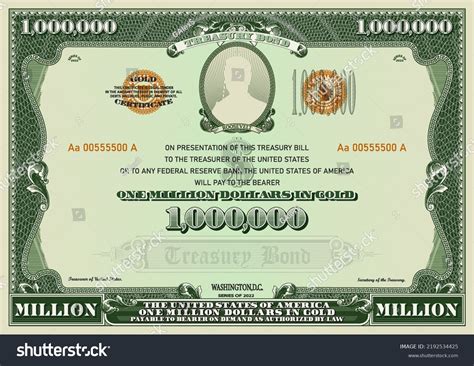 Blank Million Dollar Bill Template